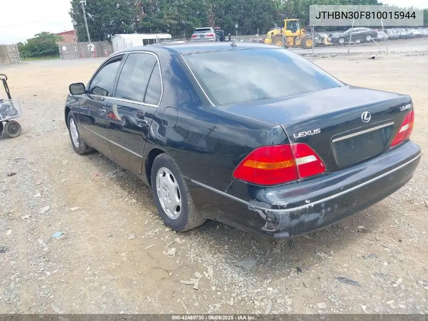2001 Lexus Ls 430 VIN: JTHBN30F810015944 Lot: 42469730