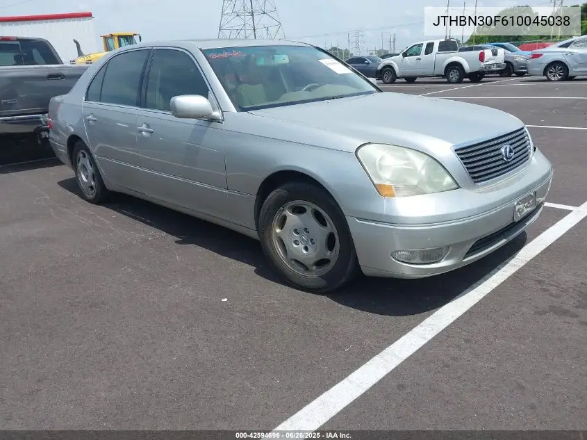 2001 Lexus Ls 430 VIN: JTHBN30F610045038 Lot: 42594696