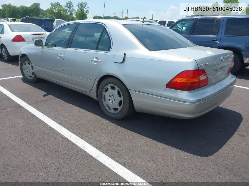 2001 Lexus Ls 430 VIN: JTHBN30F610045038 Lot: 42594696