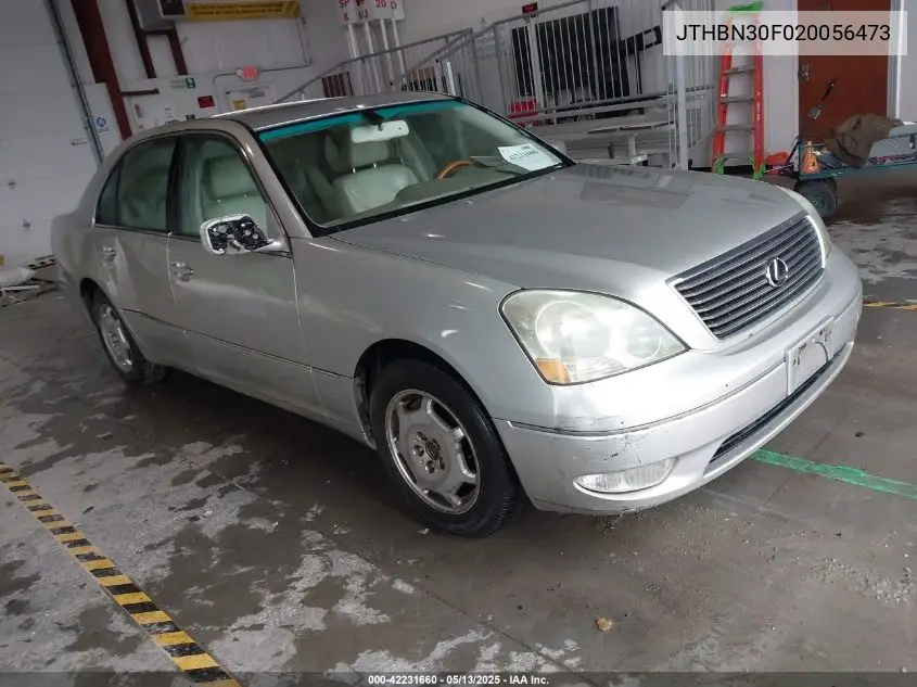2002 Lexus Ls 430 VIN: JTHBN30F020056473 Lot: 42231660