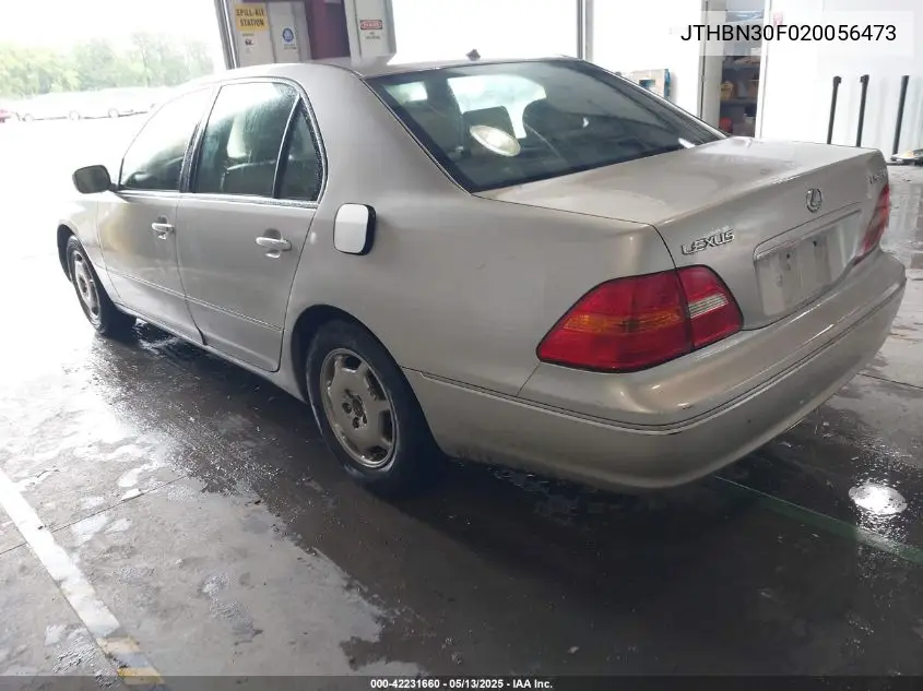 2002 Lexus Ls 430 VIN: JTHBN30F020056473 Lot: 42231660