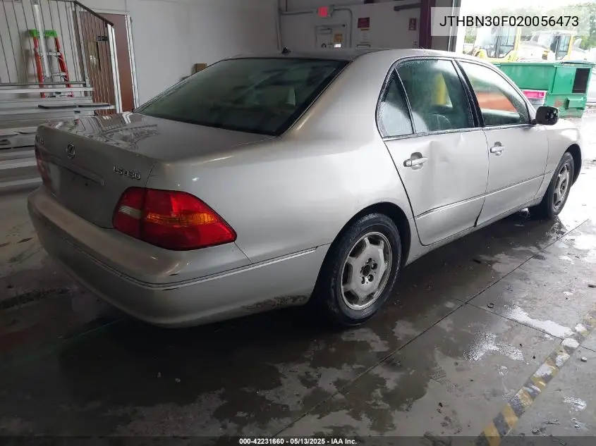 2002 Lexus Ls 430 VIN: JTHBN30F020056473 Lot: 42231660