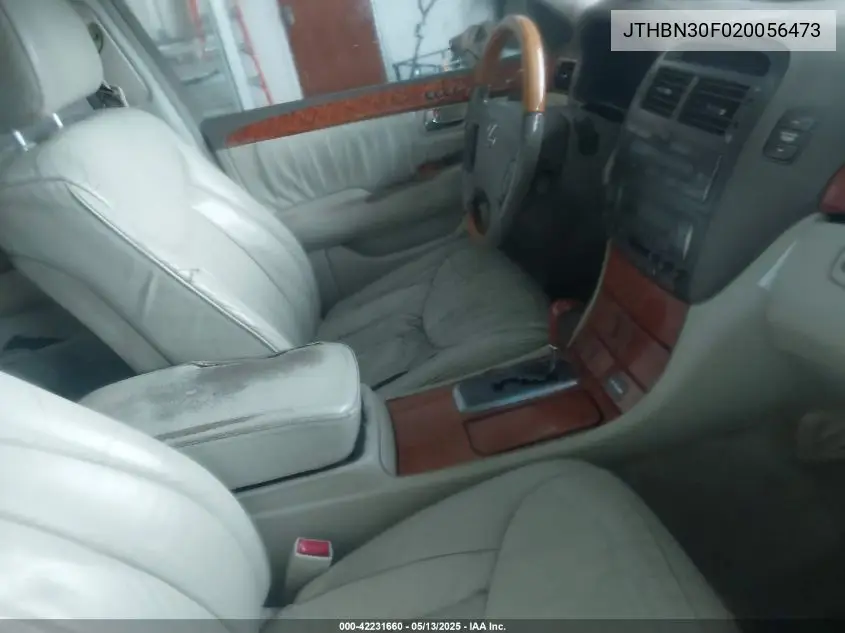 2002 Lexus Ls 430 VIN: JTHBN30F020056473 Lot: 42231660