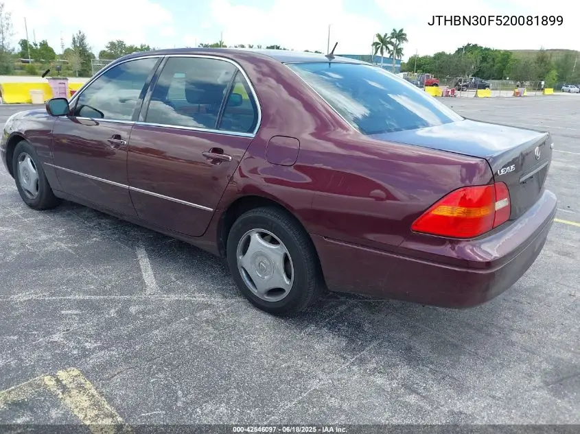 2002 Lexus Ls 430 VIN: JTHBN30F520081899 Lot: 42546097