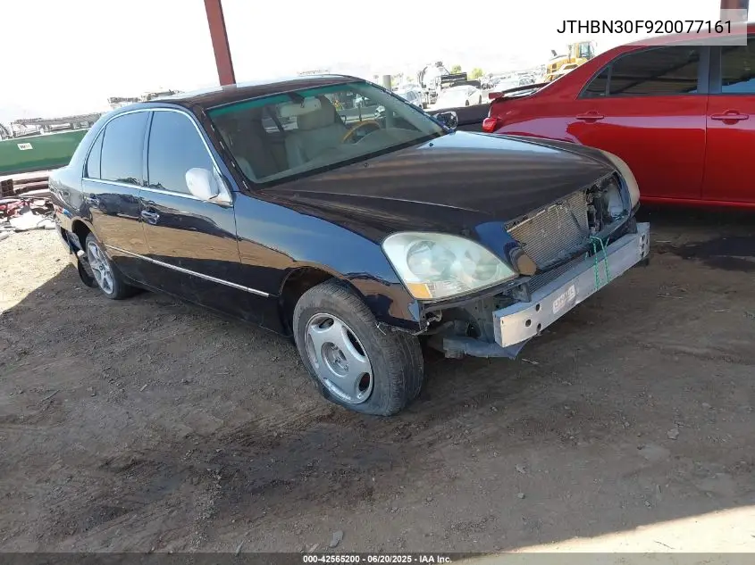 2002 Lexus Ls 430 VIN: JTHBN30F920077161 Lot: 42565200
