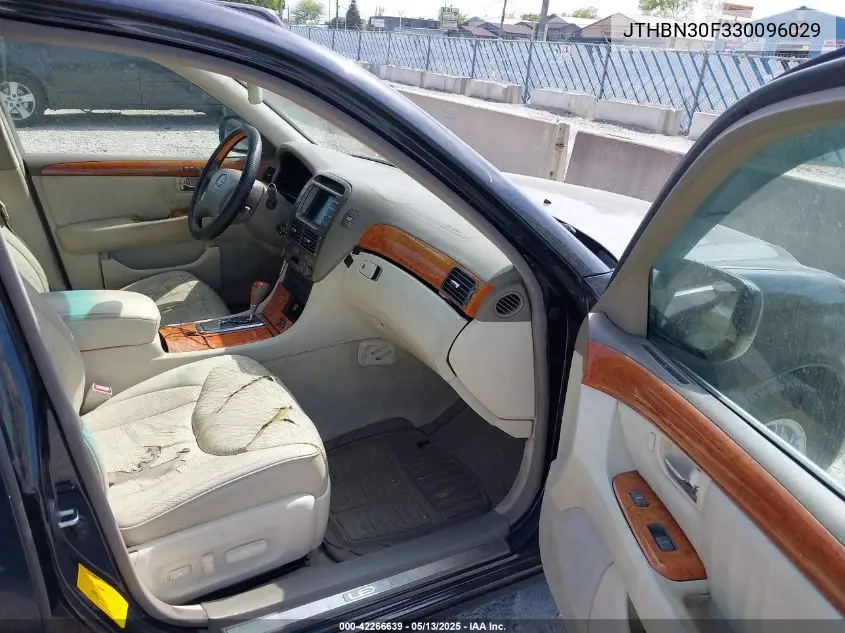 2003 Lexus Ls 430 VIN: JTHBN30F330096029 Lot: 42266639