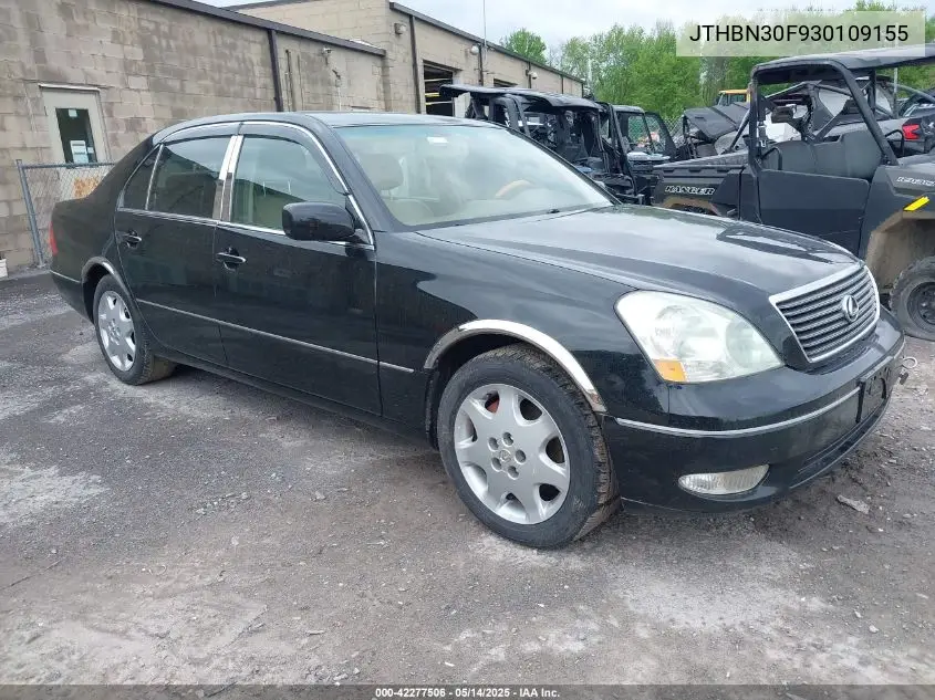 2003 Lexus Ls 430 VIN: JTHBN30F930109155 Lot: 42277506