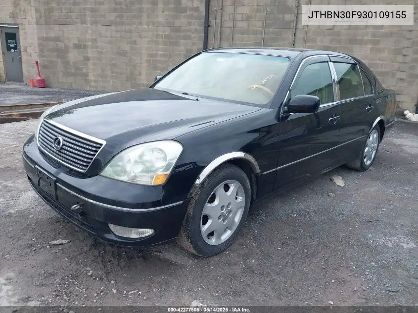 2003 Lexus Ls 430 VIN: JTHBN30F930109155 Lot: 42277506
