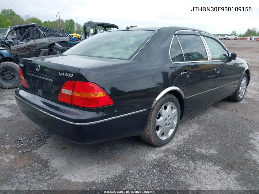 2003 Lexus Ls 430 VIN: JTHBN30F930109155 Lot: 42277506