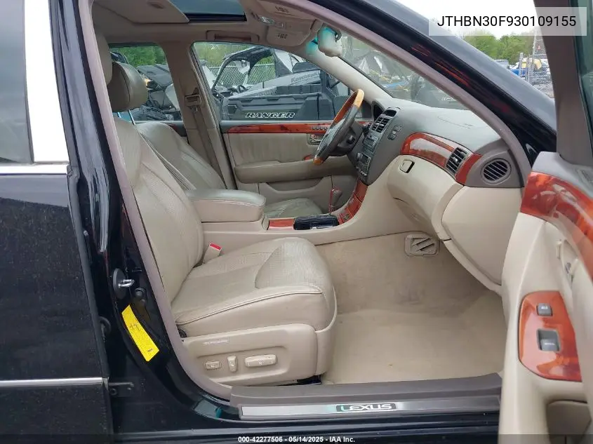 2003 Lexus Ls 430 VIN: JTHBN30F930109155 Lot: 42277506
