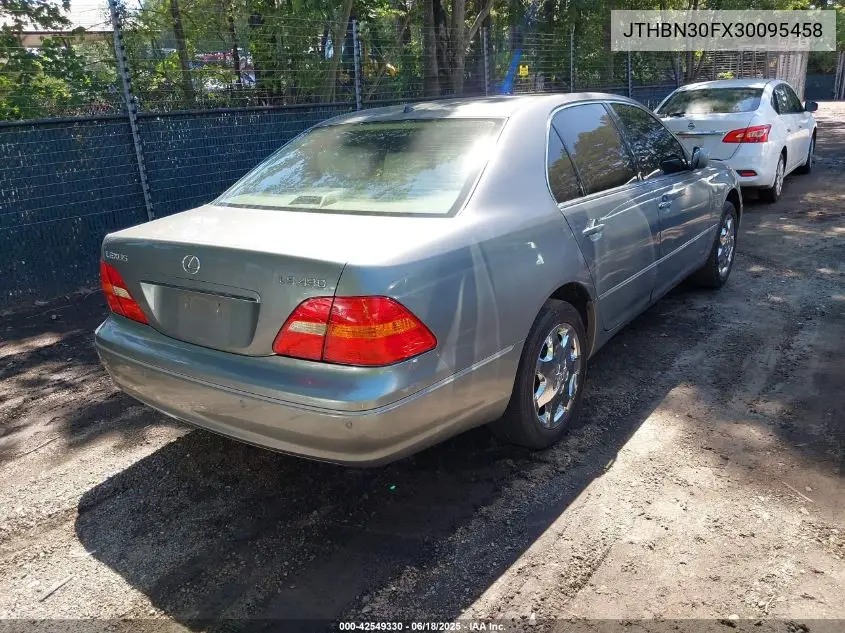 2003 Lexus Ls 430 VIN: JTHBN30FX30095458 Lot: 42549330