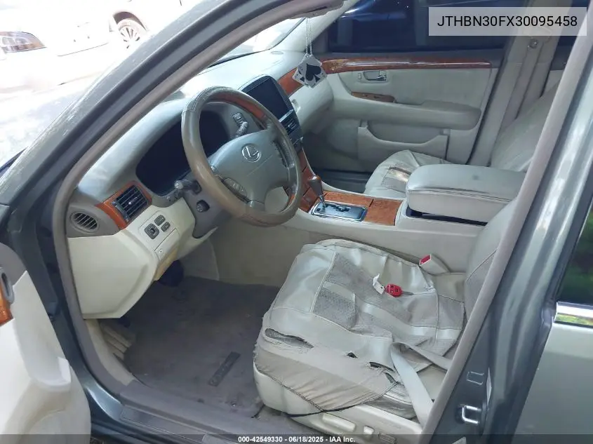 2003 Lexus Ls 430 VIN: JTHBN30FX30095458 Lot: 42549330