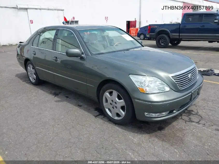 2004 Lexus Ls 430 VIN: JTHBN36FX40157899 Lot: 42255852