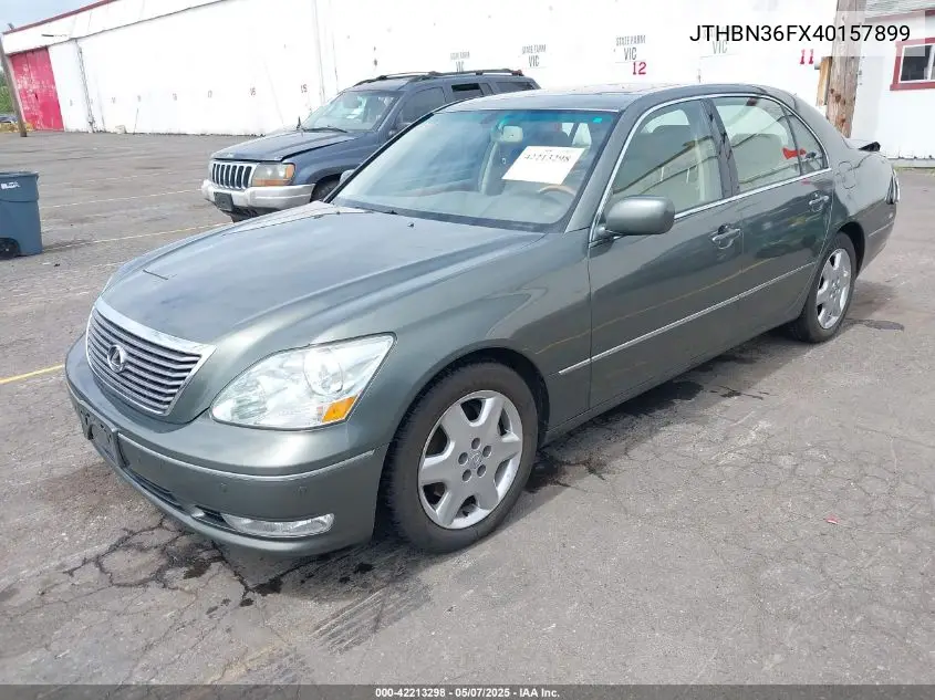 2004 Lexus Ls 430 VIN: JTHBN36FX40157899 Lot: 42255852