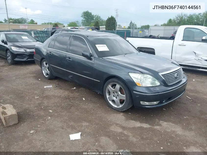2004 Lexus Ls 430 VIN: JTHBN36F740144561 Lot: 42256028
