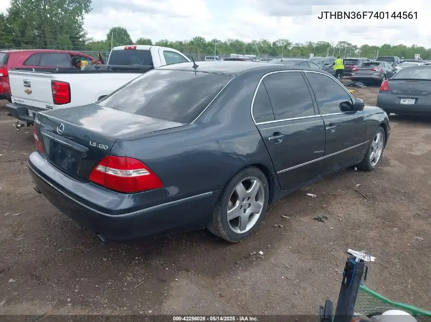 2004 Lexus Ls 430 VIN: JTHBN36F740144561 Lot: 42256028