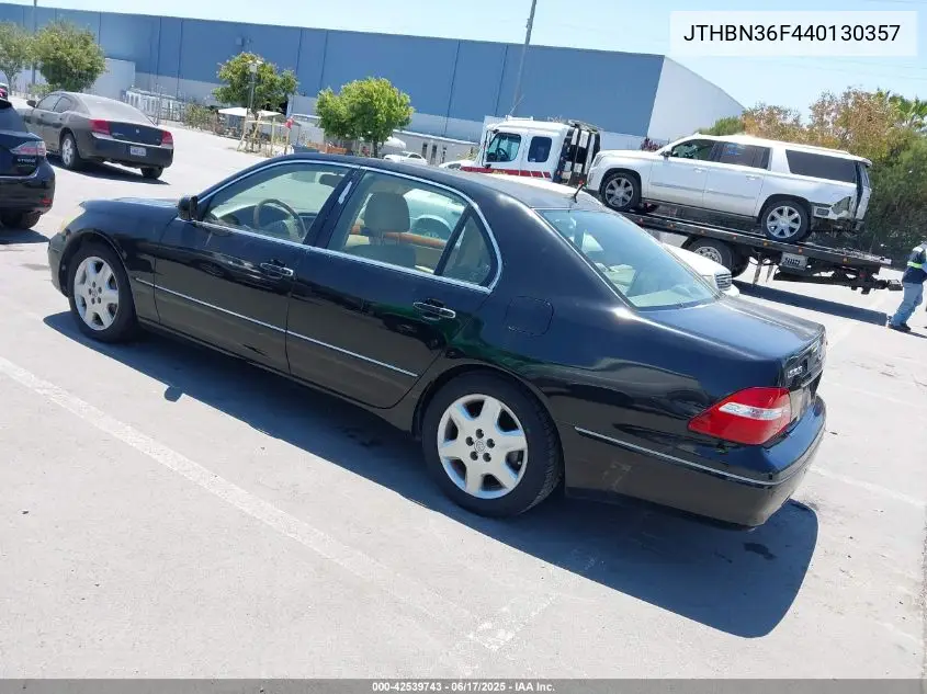 2004 Lexus Ls 430 VIN: JTHBN36F440130357 Lot: 42539743