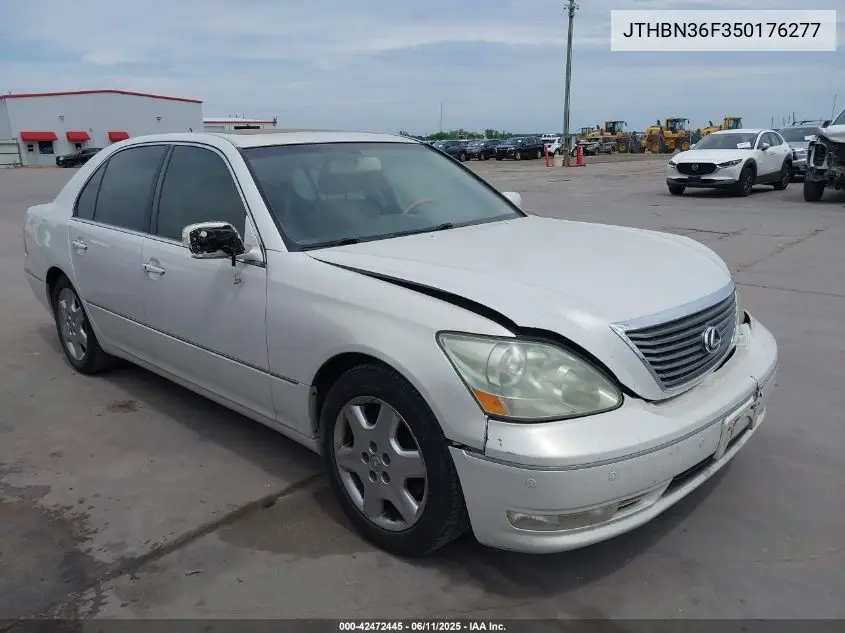 2005 Lexus Ls 430 VIN: JTHBN36F350176277 Lot: 42472445