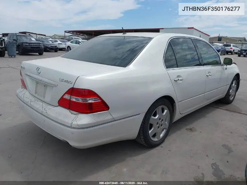 2005 Lexus Ls 430 VIN: JTHBN36F350176277 Lot: 42472445