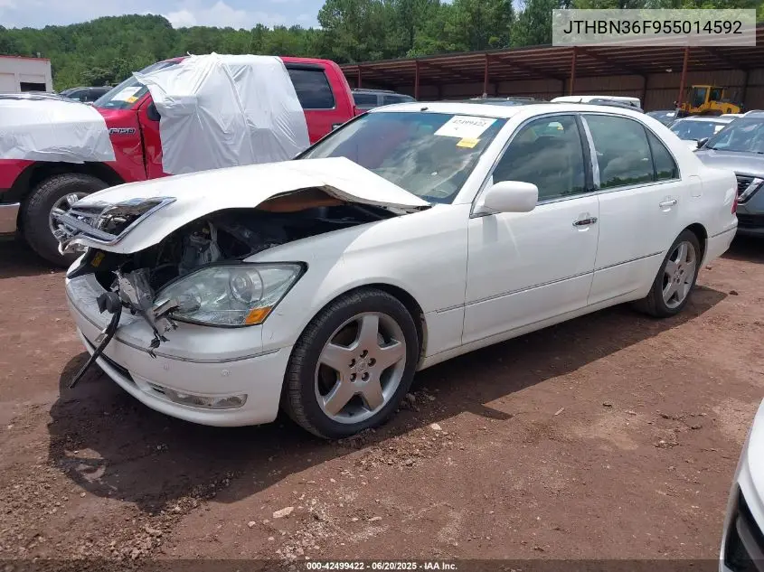 2005 Lexus Ls 430 VIN: JTHBN36F955014592 Lot: 42499422