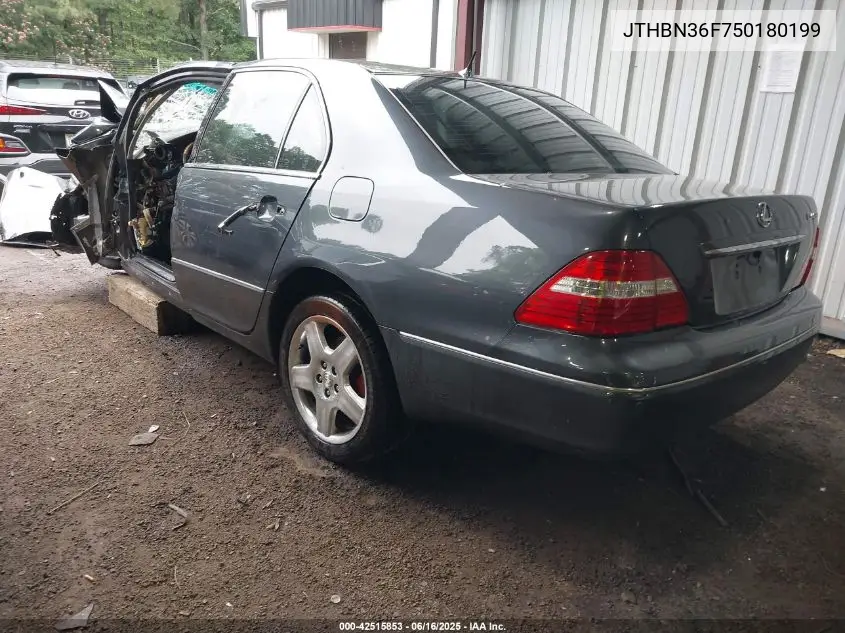 2005 Lexus Ls 430 VIN: JTHBN36F750180199 Lot: 42515853