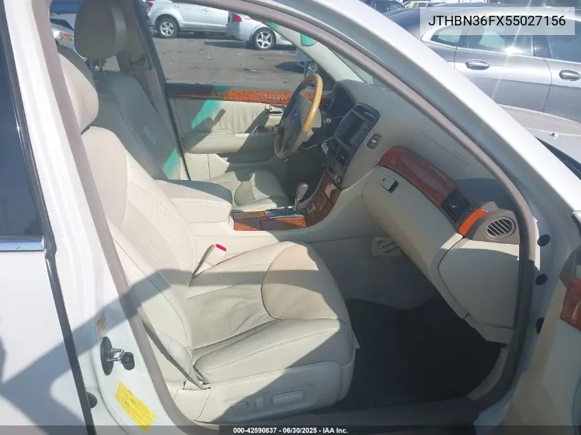 2005 Lexus Ls 430 VIN: JTHBN36FX55027156 Lot: 42590837
