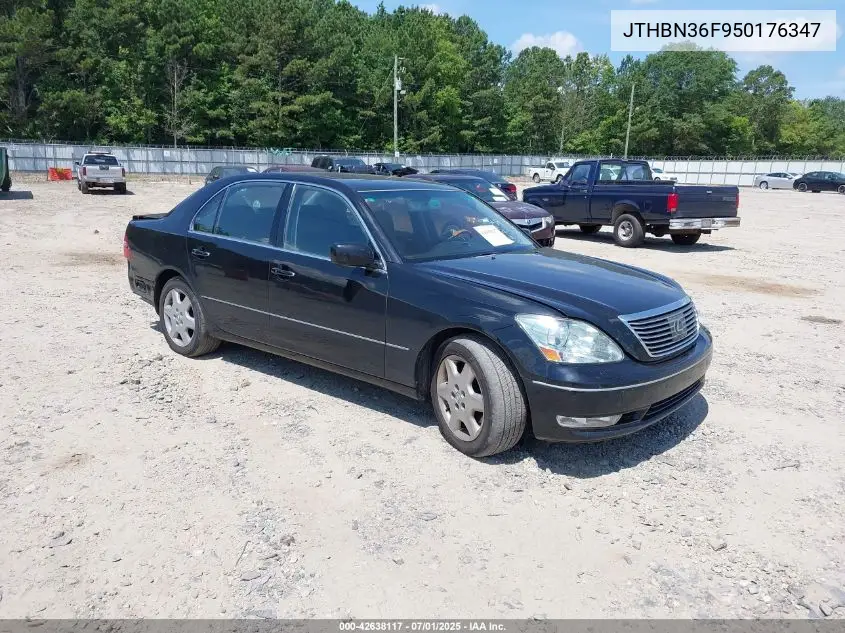 2005 Lexus Ls 430 VIN: JTHBN36F950176347 Lot: 42638117