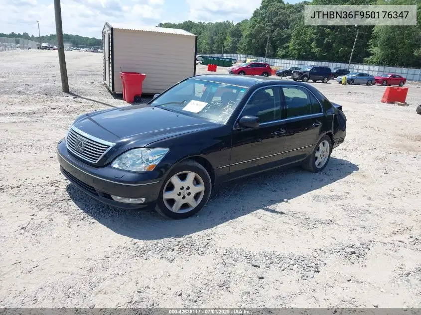 2005 Lexus Ls 430 VIN: JTHBN36F950176347 Lot: 42638117