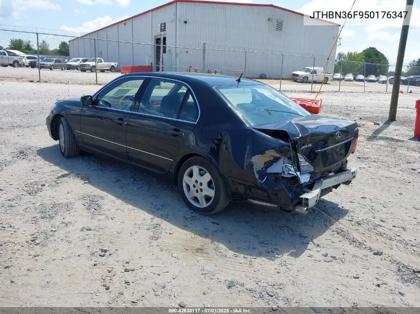2005 Lexus Ls 430 VIN: JTHBN36F950176347 Lot: 42638117