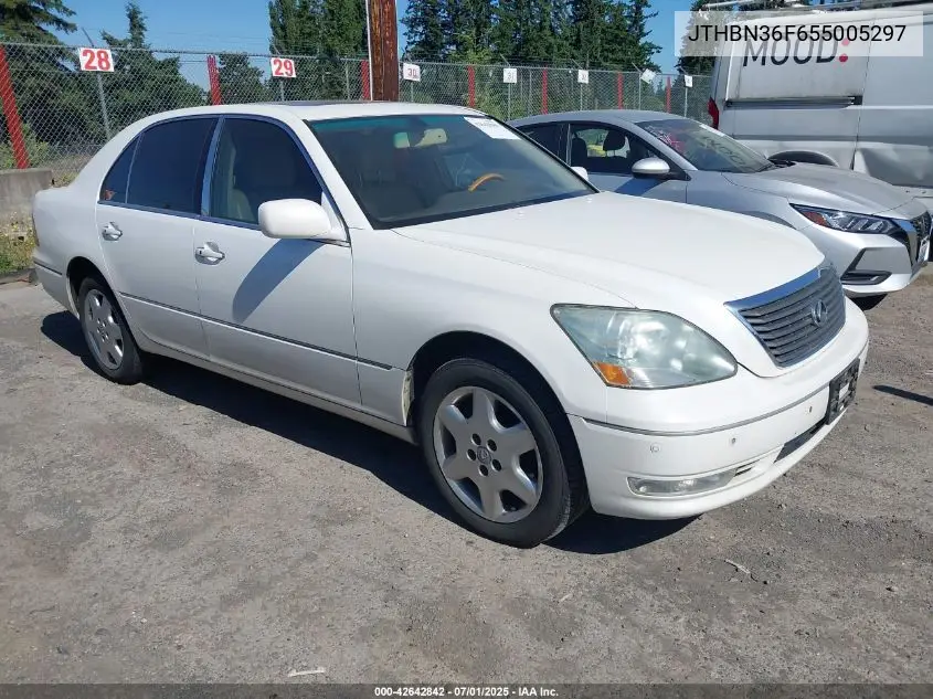 2005 Lexus Ls 430 VIN: JTHBN36F655005297 Lot: 42642842