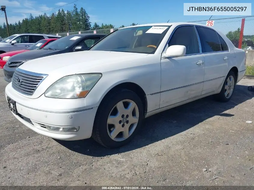 2005 Lexus Ls 430 VIN: JTHBN36F655005297 Lot: 42642842