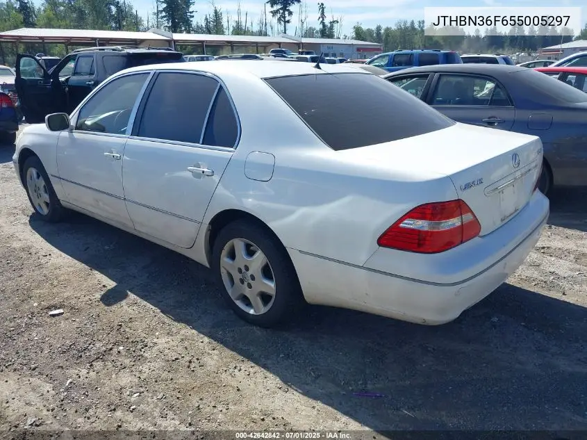 2005 Lexus Ls 430 VIN: JTHBN36F655005297 Lot: 42642842