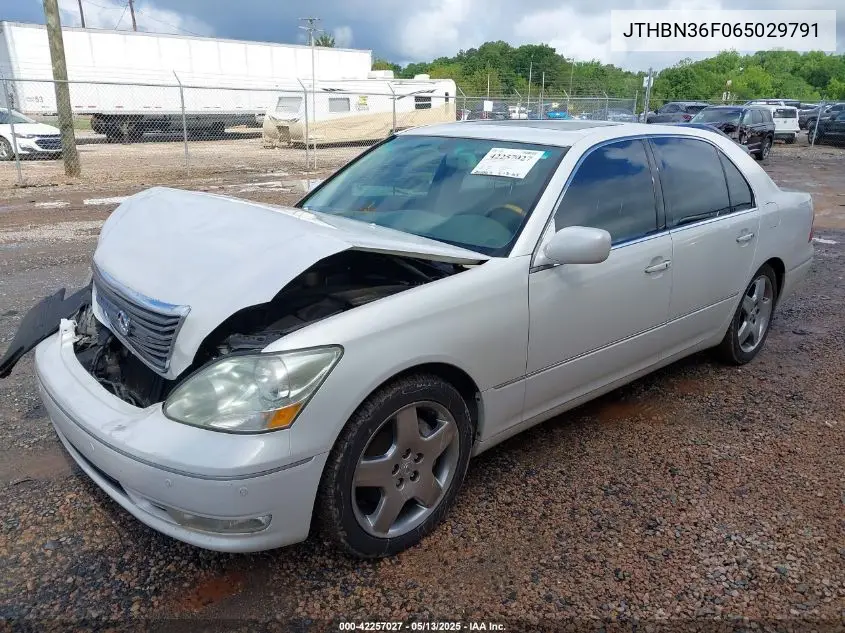 2006 Lexus Ls 430 VIN: JTHBN36F065029791 Lot: 42257027