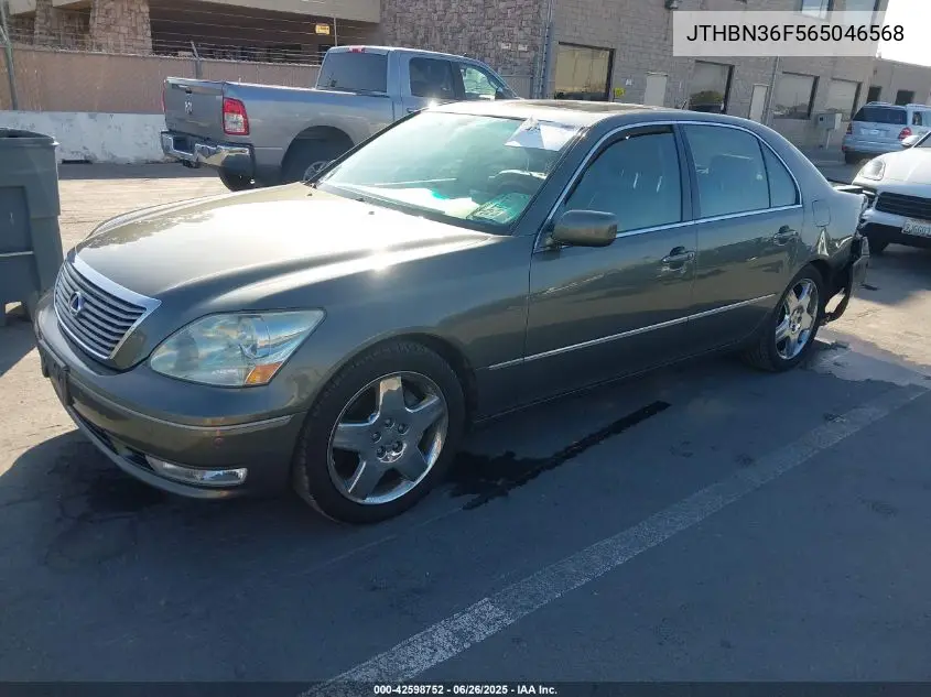 2006 Lexus Ls 430 VIN: JTHBN36F565046568 Lot: 42598752