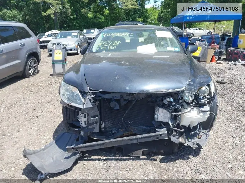 2007 Lexus Ls 460 L VIN: JTHGL46F475016108 Lot: 42496710