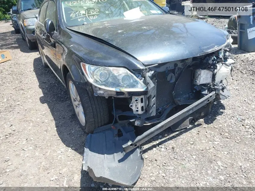 2007 Lexus Ls 460 L VIN: JTHGL46F475016108 Lot: 42496710