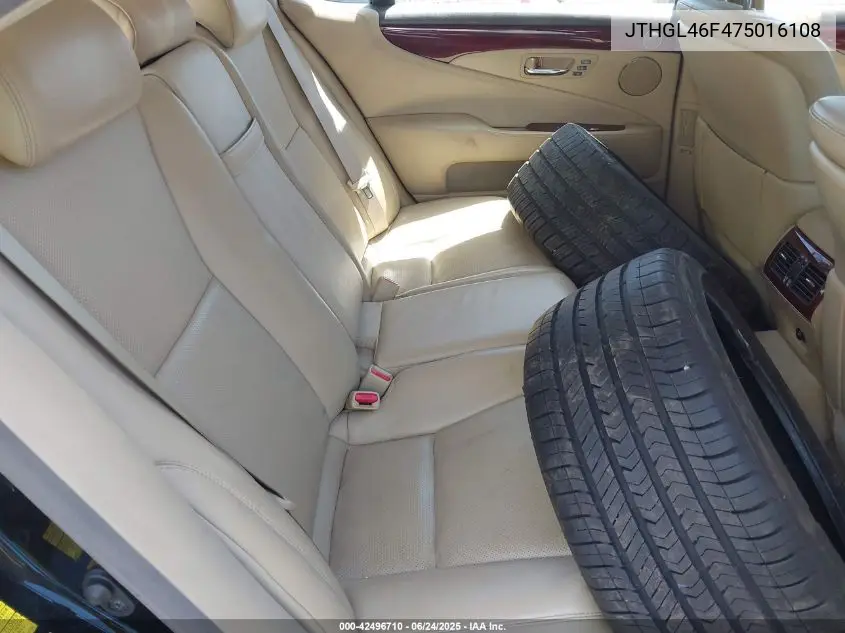 2007 Lexus Ls 460 L VIN: JTHGL46F475016108 Lot: 42496710
