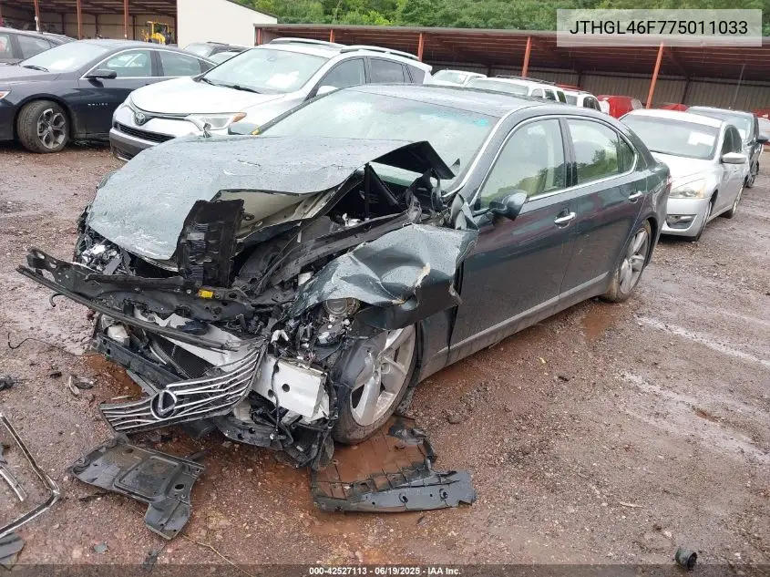 2007 Lexus Ls 460 L VIN: JTHGL46F775011033 Lot: 42527113