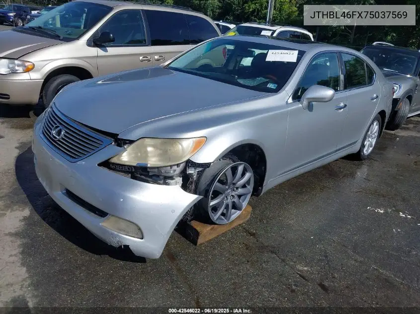 2007 Lexus Ls 460 VIN: JTHBL46FX75037569 Lot: 42546022