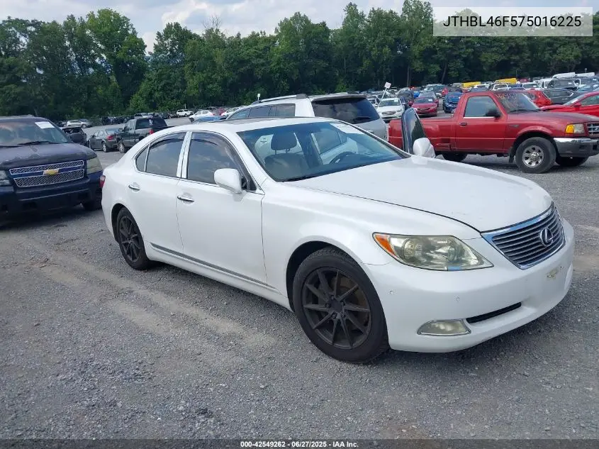 2007 Lexus Ls 460 460 VIN: JTHBL46F575016225 Lot: 42549262