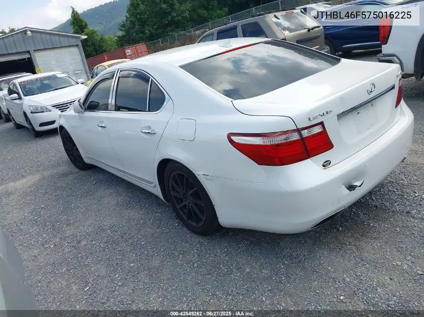 2007 Lexus Ls 460 460 VIN: JTHBL46F575016225 Lot: 42549262