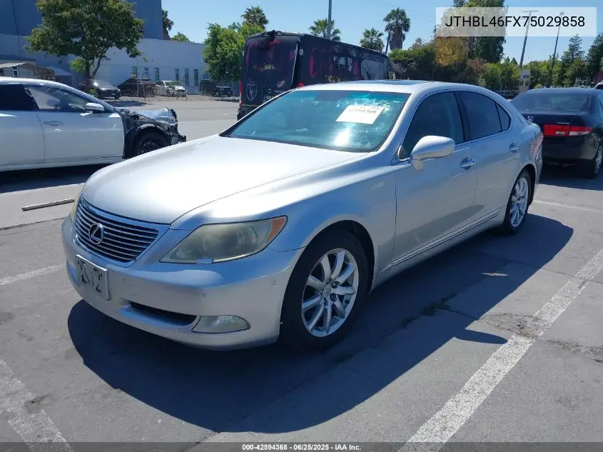 2007 Lexus Ls 460 VIN: JTHBL46FX75029858 Lot: 42594368
