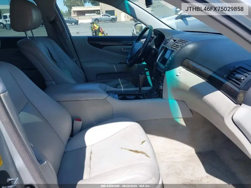 2007 Lexus Ls 460 VIN: JTHBL46FX75029858 Lot: 42594368