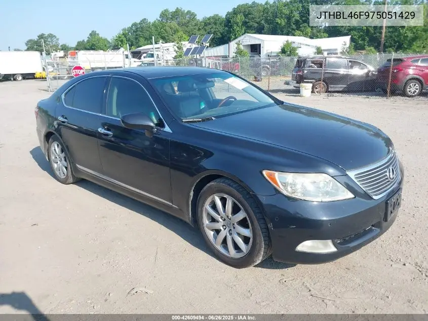 2007 Lexus Ls 460 VIN: JTHBL46F975051429 Lot: 42609494