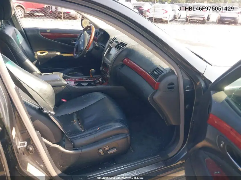 2007 Lexus Ls 460 VIN: JTHBL46F975051429 Lot: 42609494