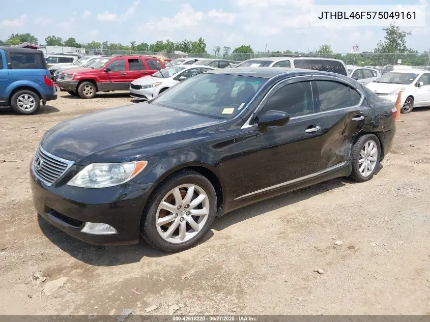 2007 Lexus Ls 460 VIN: JTHBL46F575049161 Lot: 42618220