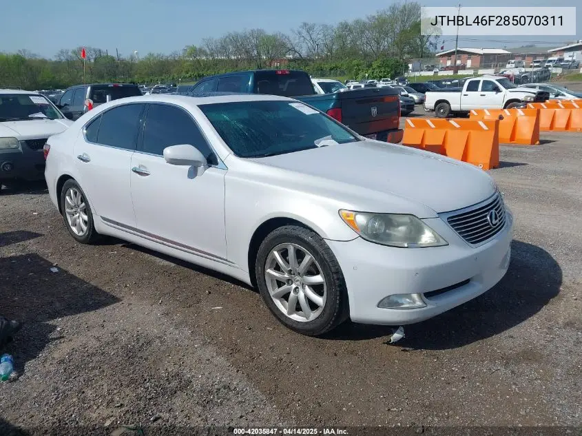 2008 Lexus Ls 460 VIN: JTHBL46F285070311 Lot: 42035847