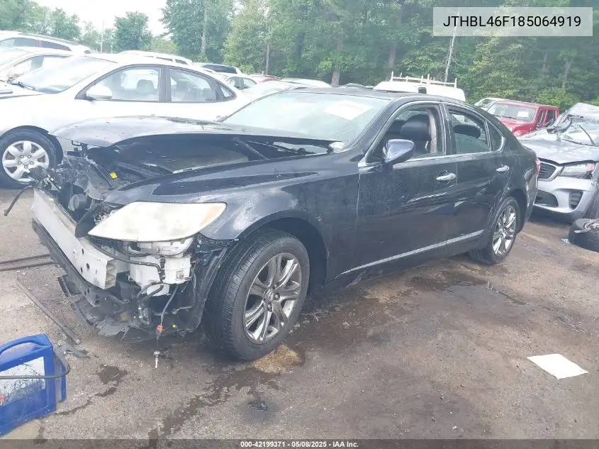 2008 Lexus Ls 460 VIN: JTHBL46F185064919 Lot: 42199371
