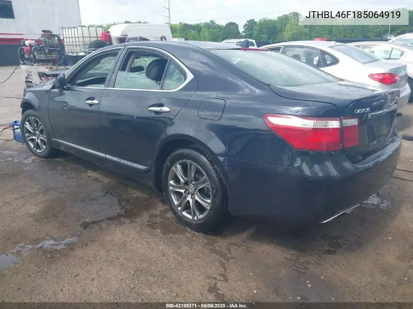 2008 Lexus Ls 460 VIN: JTHBL46F185064919 Lot: 42199371