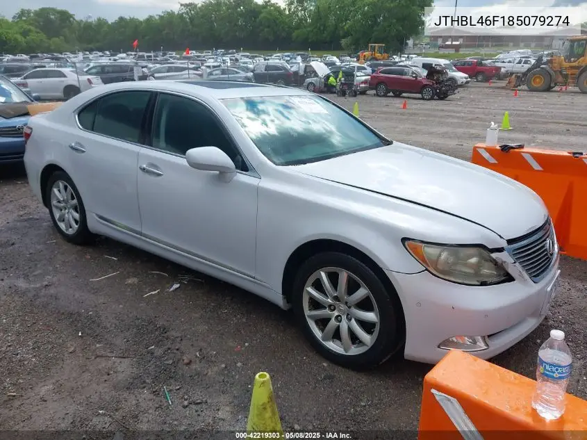2008 Lexus Ls 460 VIN: JTHBL46F185079274 Lot: 42219303